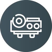 Projector Creative Icon Design vector