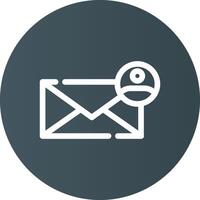 Contact Email Creative Icon Design vector