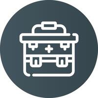 First Aid Kit Creative Icon Design vector