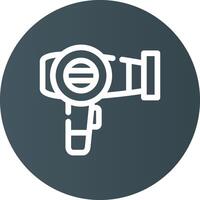 Hair Dryer Creative Icon Design vector