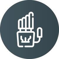 Robot Hand Creative Icon Design vector