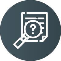 Investigation Creative Icon Design vector