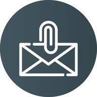 Attach File Email Creative Icon Design vector