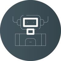 diseño de icono creativo de robot industrial vector