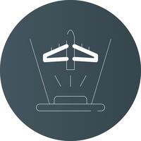 Ar Flight Training Creative Icon Design vector