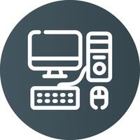 Computer Creative Icon Design vector