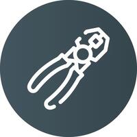 Joint Pliers Creative Icon Design vector