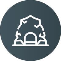 Tunnel Creative Icon Design vector