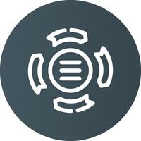 Circle Arrow Process Creative Icon Design vector