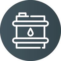 Oil Barrel Creative Icon Design vector