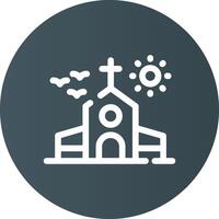 diseño de icono creativo de iglesia vector