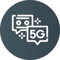 5G Creative Icon Design vector