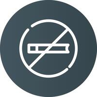 No Smoking Creative Icon Design vector