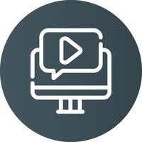 Video Tutorial Creative Icon Design vector