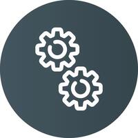 Gears Creative Icon Design vector