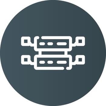 diseño de icono creativo de base de datos vector