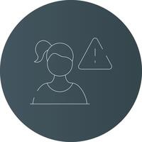 Cautious Creative Icon Design vector