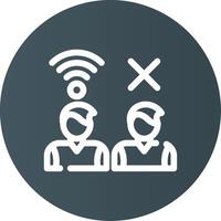 Digital Divide Creative Icon Design vector