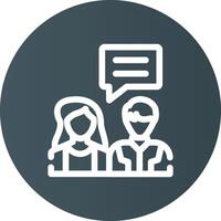 Job Interview Creative Icon Design vector
