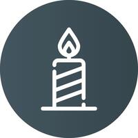 Candle Creative Icon Design vector