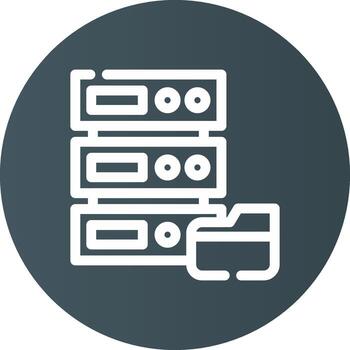 diseño de icono creativo de base de datos vector