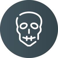 diseño de icono creativo de calavera vector