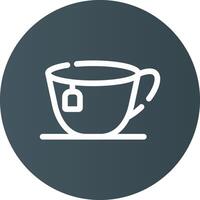 Tea Cup Creative Icon Design vector