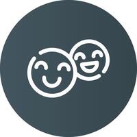 Happiness Creative Icon Design vector