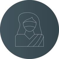 Lady Justice Creative Icon Design vector