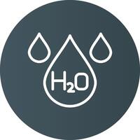 H2O creativo icono diseño vector