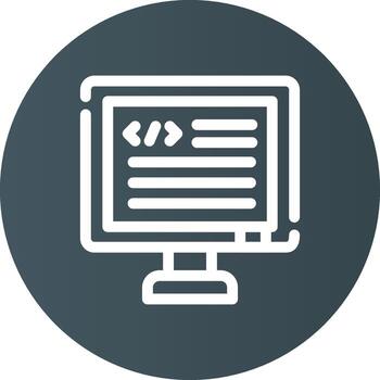 diseño de icono creativo de código vector