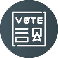 Vote Creative Icon Design vector