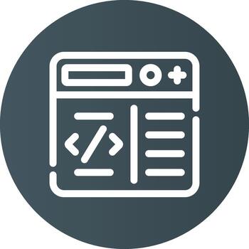 programación creativo icono diseño vector