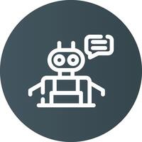 Chatbot Creative Icon Design vector