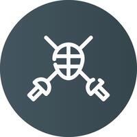 Fencing Creative Icon Design vector