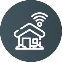 Smart Home Creative Icon Design vector