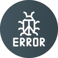 diseño de icono creativo de error vector