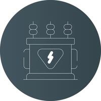 Power Transformer Creative Icon Design vector