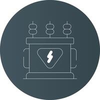 Power Transformer Creative Icon Design vector