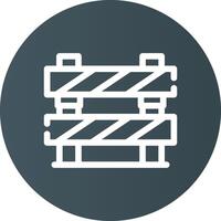 Barrier Creative Icon Design vector