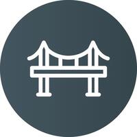 Bridge Creative Icon Design vector