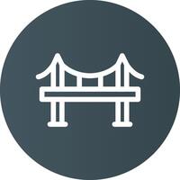 diseño de icono creativo de puente vector