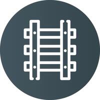 Train Tracks Creative Icon Design vector