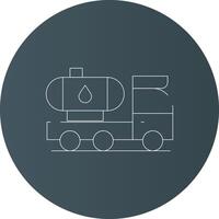 Tanker Truck Creative Icon Design vector