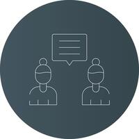 Discuss Creative Icon Design vector