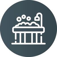 Bathtub Creative Icon Design vector