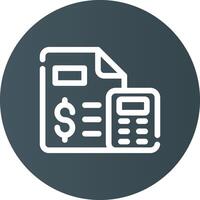 Budgeting Creative Icon Design vector