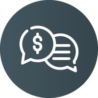 Business Dialog Creative Icon Design vector