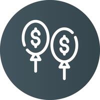 Balloon Payment Creative Icon Design vector