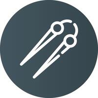 Knitting Needles Creative Icon Design vector